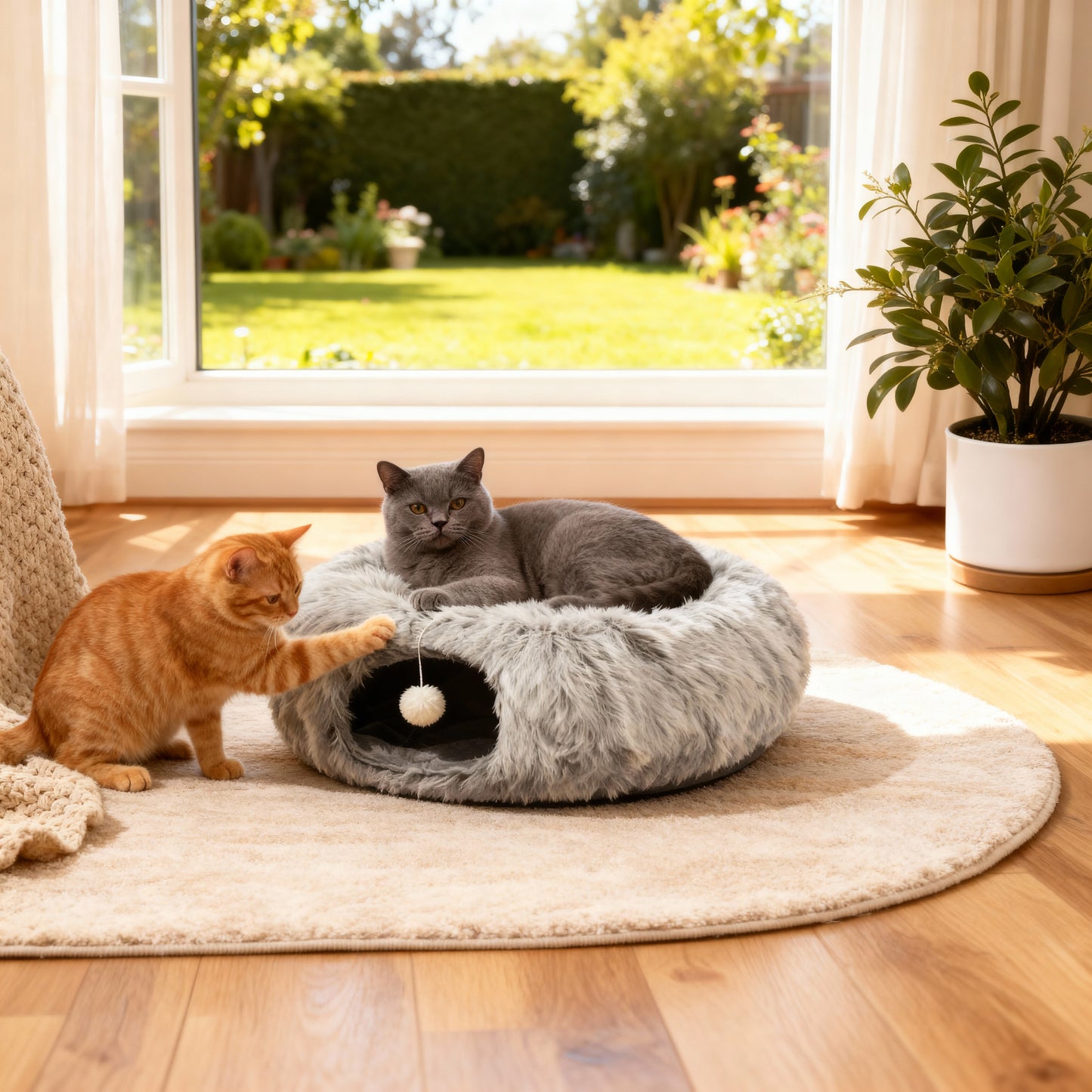 Snugglee Pet Cat Tunnel Bed